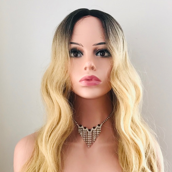 SAVE ON SHIPPING Today! 😊 
“Put On & Go” Ombre Blonde 36” Premium Fiber Wig - Picture 1 of 9